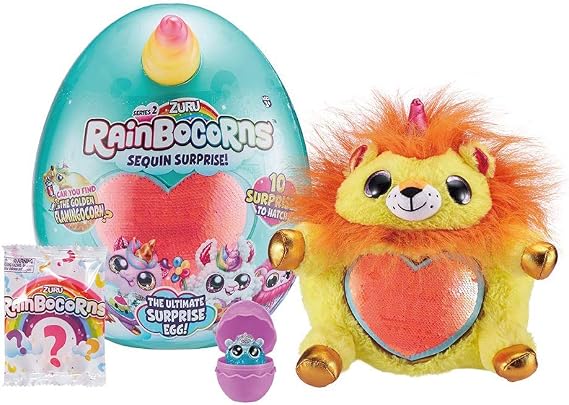 Rainbocorns Series 2 Ultimate Surprise Egg by ZURU - Yellow Lion