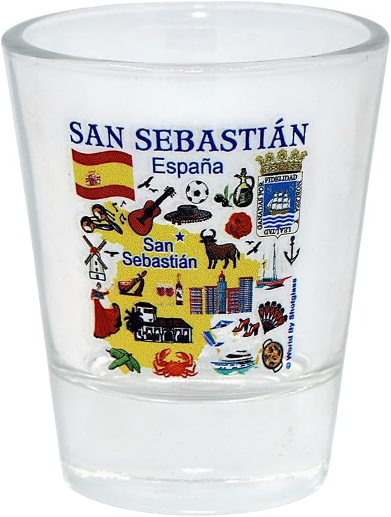 San Sebastian Spain Great Spanish Cities Collection Shot Glass