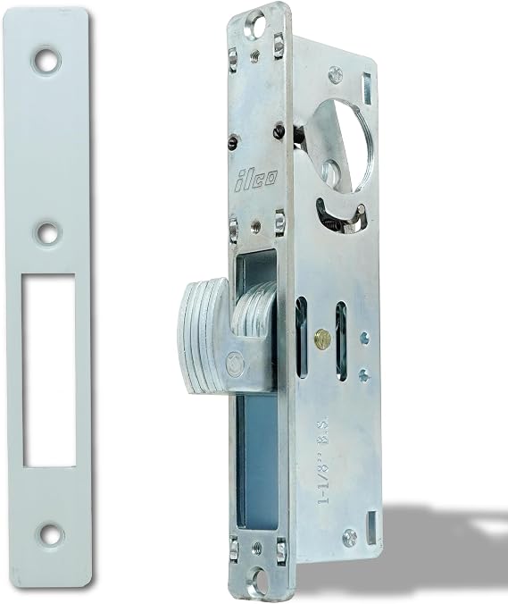Summit DOORWARE Mortise Hook Bolt Lock | Adams Rite Style Door Lock Replacement Parts for MS1850S-X5X Series Locks | Mortise Lock for Maximum Security | 31/32" Backset - Aluminum Finish