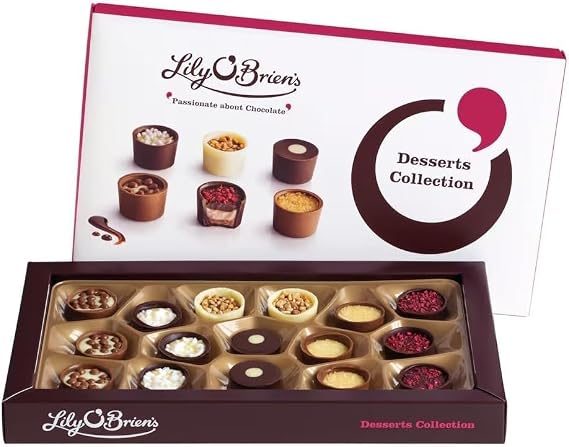Lily O'Brien's Desserts Collection, Premium Chocolate Gift Box, Assorted Gourmet 210G (pack of 1)
