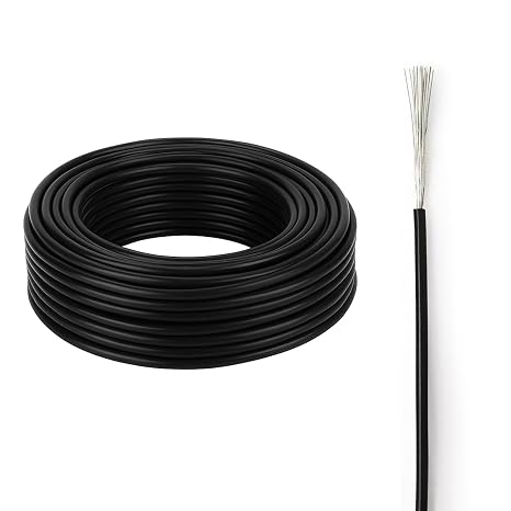 320FT 20-8 Gauge 1 Conductor TXL Automotive Wire -40℉~257℉, Tinned Copper & XLPE Flame Retardant ROHS Compliant Car Wiring, for Vehicle, Electronics, Appliances, Machine Equipment(18AWG)