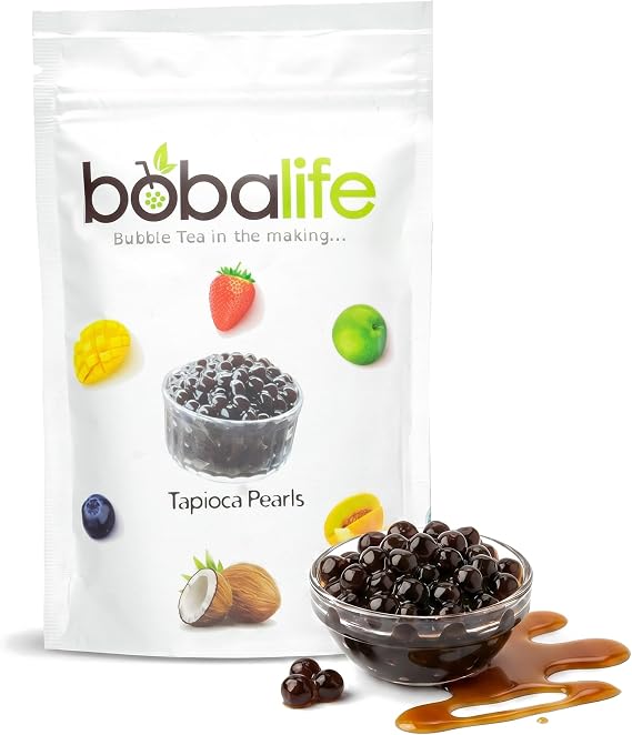 Bobalife Tapioca Pearls 200g – Bubble Tea Boba Pearls for Milk Tea, Iced Drinks & Desserts – Chewy Taiwanese Style, Vegan & Gluten Free