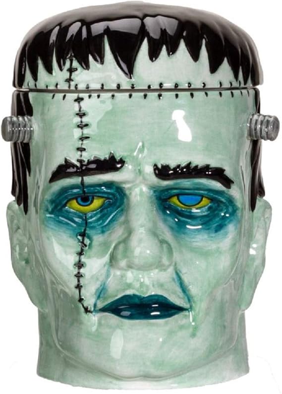 Pacific Giftware Frankenstein Head Ceramic Cookie Jar