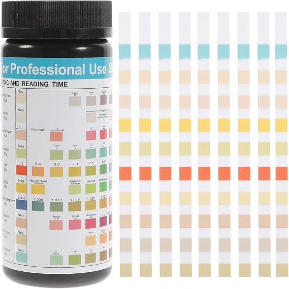 100 pcs 10 in 1 Ketone Dipstick for Home Use Easy to Read Results Kit for Health Monitoring
