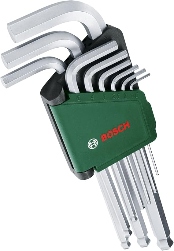 Bosch 1600A02BX9 9 Parça Hex Alyan Anahtar Takımı