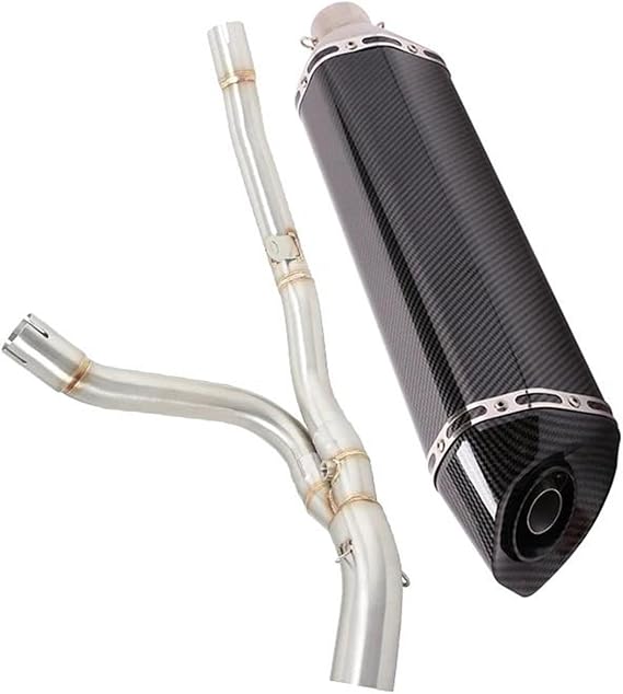 Motorcycle Exhaust Middle Link Pipe With Muffler Moto Pipe For S&uzuki V-STROM 650/650 XT 2017 2018 2019 2020 20212022 Motorcycle Exhaust