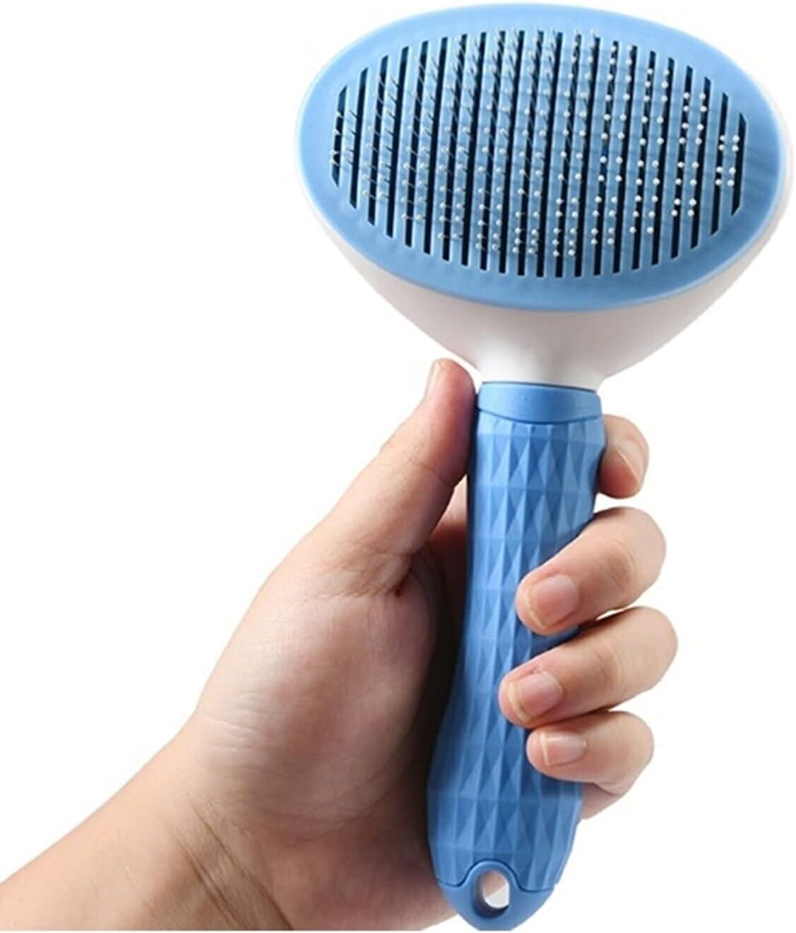 Busstier Automatic Cleaning Cat Dog Comb Blue