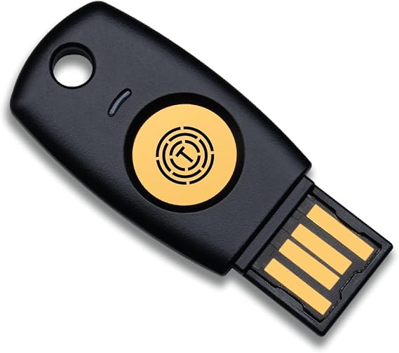 FIDO2 U2F Security Key Passkey Two-Factor Authentication (2FA) USB Key PIN+Touch (Non-Biometric) USB-A Type TrustKey T110