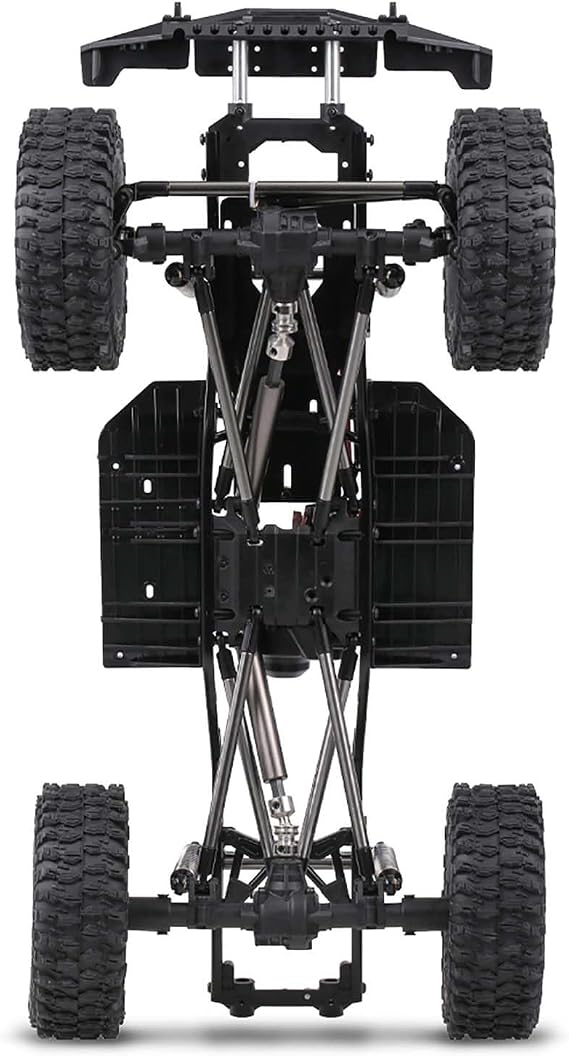 Go Kart Frame Kit, Go Kart Frame Front Bumper 313mm Wheelbase Chassis RC Car Frame RC Car Parts (with Tires)