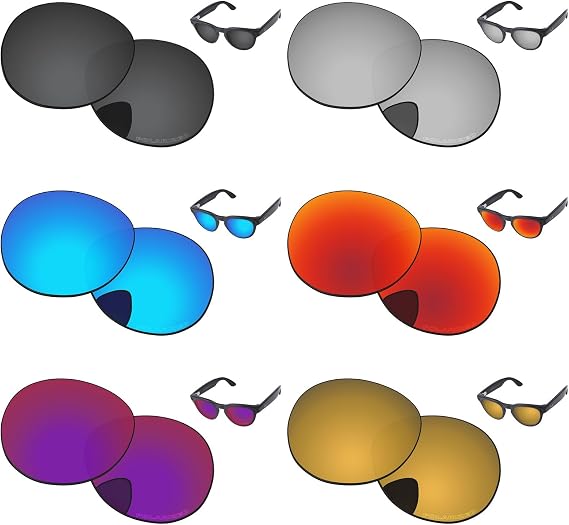 Polarized Lenses Replacement Compatible with Ray-Ban Meta Headliner RW4009 50mm - 6 Pairs Packed