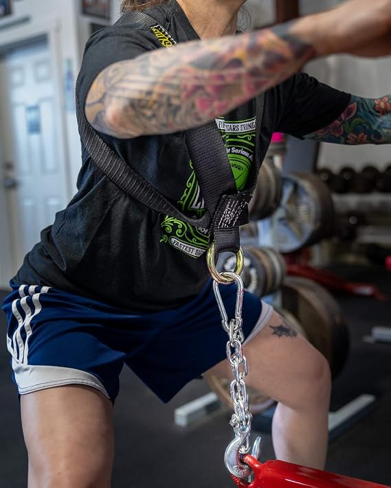 Spud Inc Adjustable Front Squat Harness - Use on Belt Squat Machine Or Low Econo Pulley (2XL 350lbs BWT+)