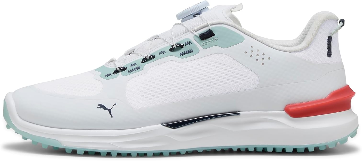 Puma Golf Ignite Elevate 2 DISC, Puma White-Modern Mint, 11