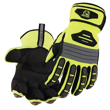Black Stallion Water Resistant Hi-Vis Mechanics Gloves XL