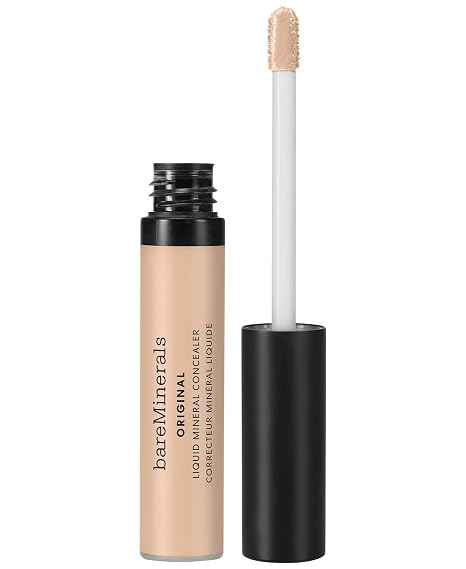 bareMinerals Original Liquid Mineral Concealer Brightening Concealer Against Dark Circles Buildable Coverage Vegan