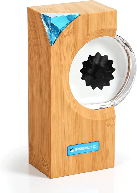 sovenomund Dancing Ferrofluid Music Rhythm Lamp,Ferrofluid Speaker Music Mate Sound Partner,Ferrofluid Display,Teenager Gifts,Magnet Liquid Toy