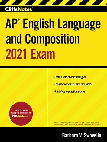 CliffsNotes AP English Language and Composition: 2021 Exam