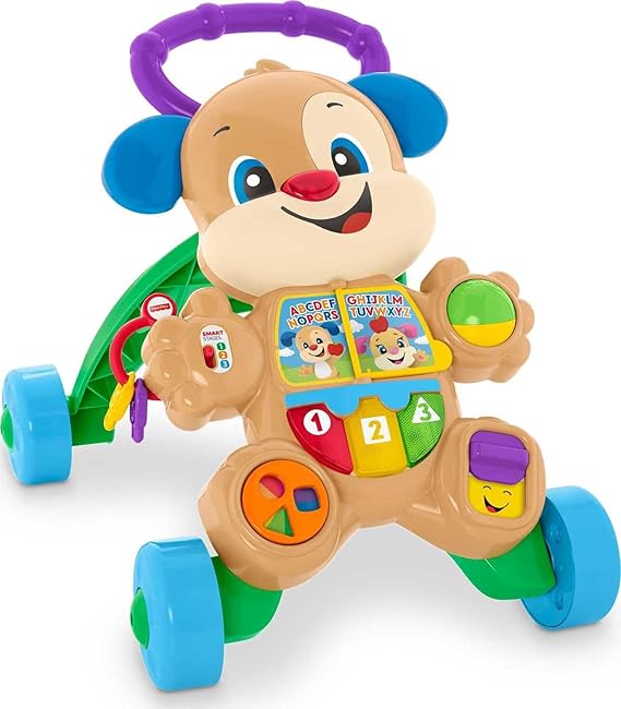 Fisher-Price Laugh & Learn Smart Stages Puppy Walker | Baby Toy, Educational Music, Lights & Hands-On Activities, Infants Ages 6+ Months