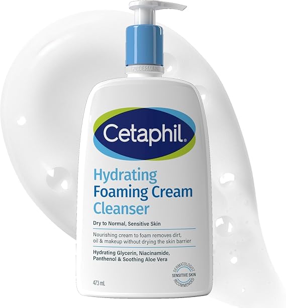 Cetaphil Hydrating Foaming Cream Cleanser 473ml