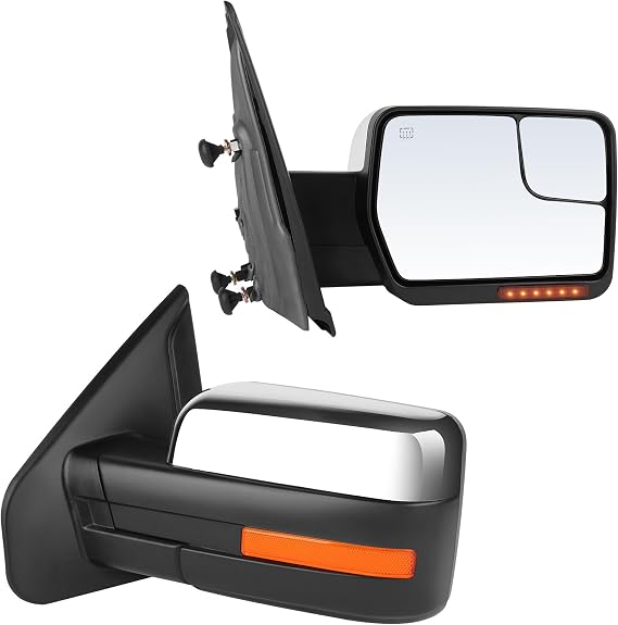 ECCPP Pair Tow Mirrors Side View Fit For Ford For F150 Series 2004-2014