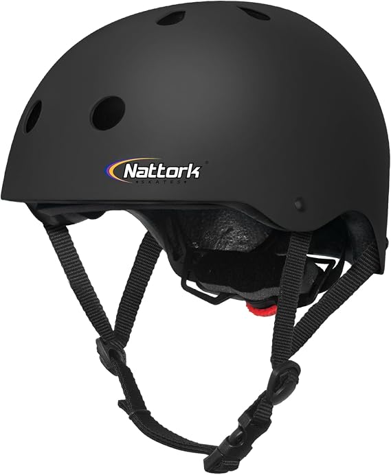 Nattork Kids Helmet Protective Gear, Removable Liner for Multi-Sports Skateboard, Skates, Bike, Scooter Age 4-12 Kids Youth Adults