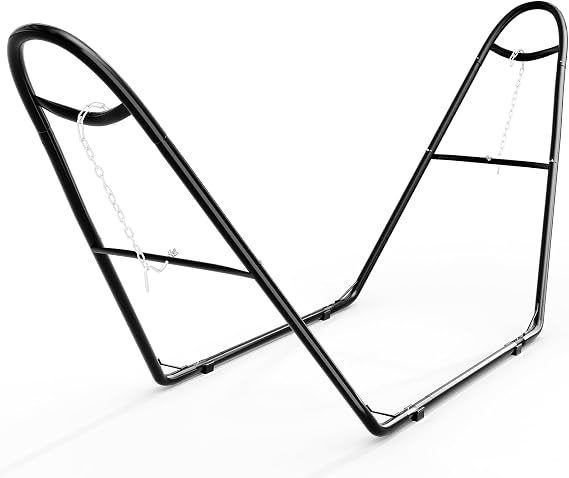 Garvee Universal Double Hammock Stand 550 lbs, Fits 914 ft, Black