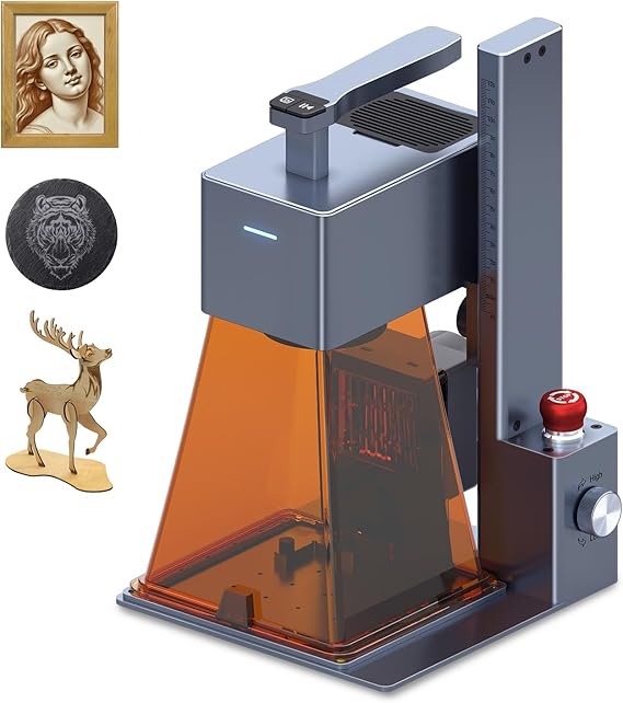 R1 PRO 20W Laser Engraving Machine, Portable Small Laser Engraving Machine, High Precision 0.08mm Resolution, Can Engrave Plywood, Gray Paper, Logs, Leather, Rock Slabs, Acrylic/Plastic at