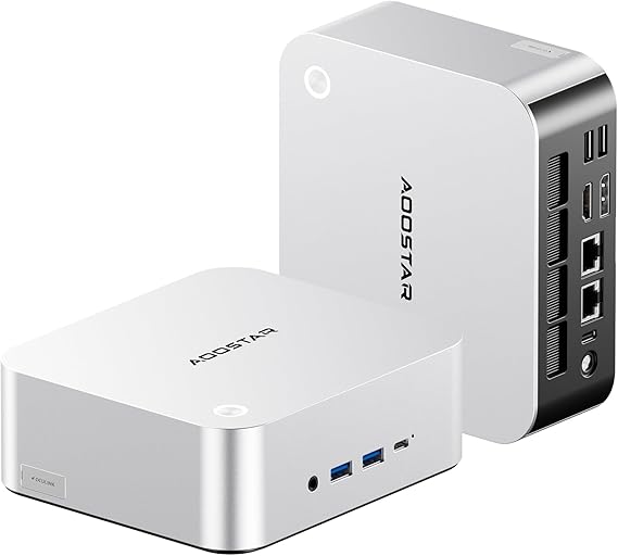AOOSTAR MACO Mini PC AMD Ryzen 7 H255,24GB LPDDR5 RAM, 1TB PCIe 4.0 SSD, Triple M.2 NVMe,OCuLink, Dual USB4 40Gbps, Dual 2.5GbE LAN, WiFi 6E, Mini Desktop Computer for Home Office & Gaming