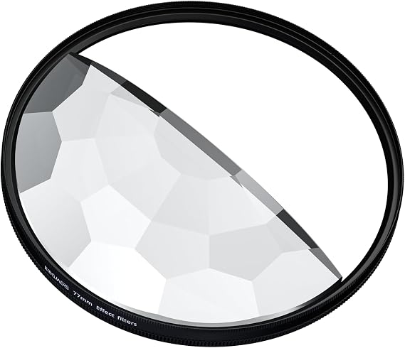 Split Kaleidoscope Lens Filter 77mm Fractal Filter Refractive Multi Image Camera Effect Filter - Perfect Photographer Gift