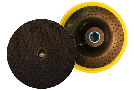 CSI Fast-Fit Buffing Pad Backing Plate | Perfect Pad Placement Every Time | Self-Centering Ring Design | Hook and Loop Backing
