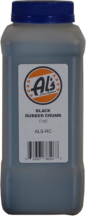 Al's Liner Black Rubber Crumb Granular Additive for Truck Bed Liners and Floor Coatings - 1 Quart - Adds Extra Grip, Texture and Non-Skid Properties (ALS-RC)
