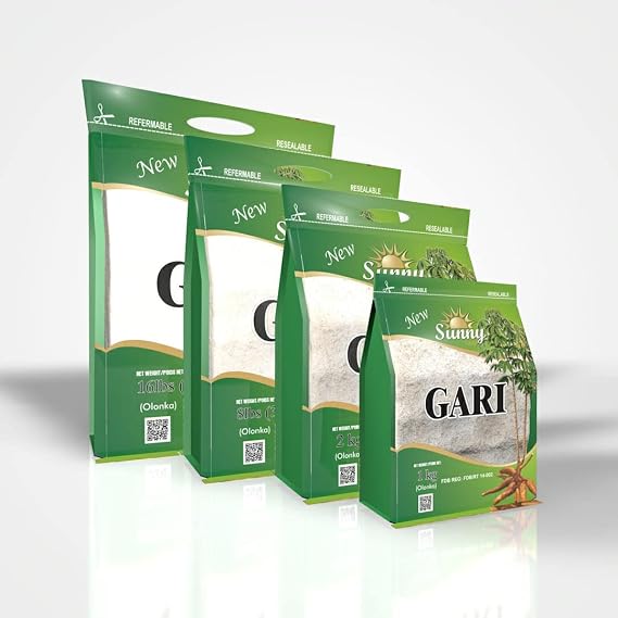 Sunny Gold Raw Gari Cassava Grits 2.2 LB (1Kg)