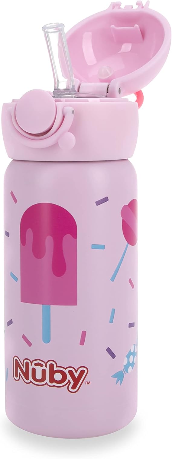 Nuby Thirsty Kids Stainless Steel - 14 oz