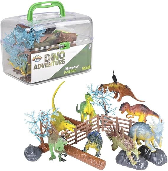 Adventure Planet Taşıma çantalı dinozor seti, 20 parça