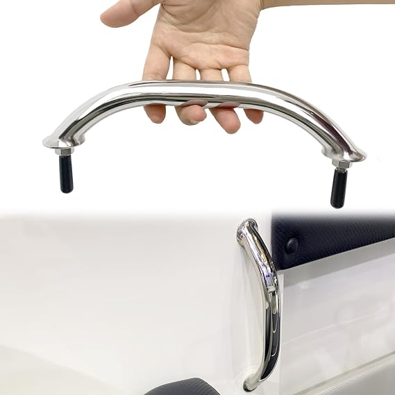 8 Inch Boat Grab Handle 316 Stainless Steel, Marine Boat Hardware for Multipurpose (1 PCS) (8 Inch)