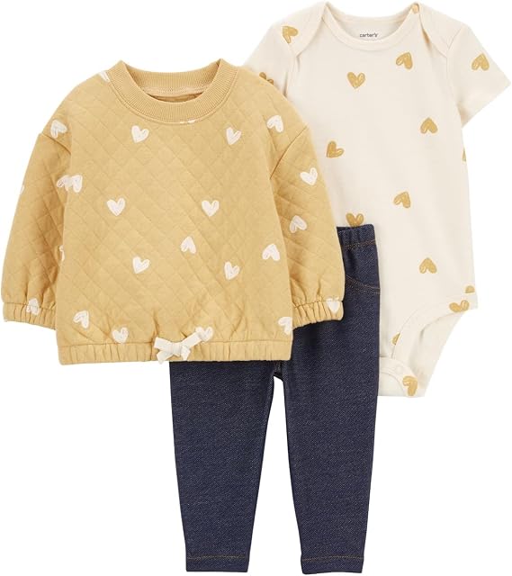 Carter's baby-girls 3-piece Layette Set