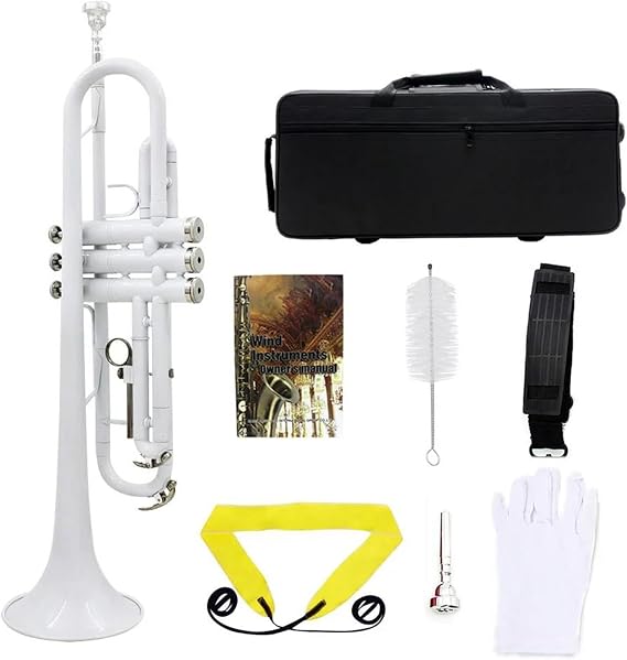 Trumpets Brass Trumpet Professional Trumpette Wind Instrument With Mouthpiece Accessories Strap Case Musical Trompeta