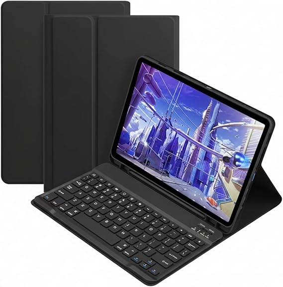 Microcase Huawei MatePad 11.5 S (2025) Tablet Uyumlu Bluetooth Klavyeli Standlı Kılıf - BKK4