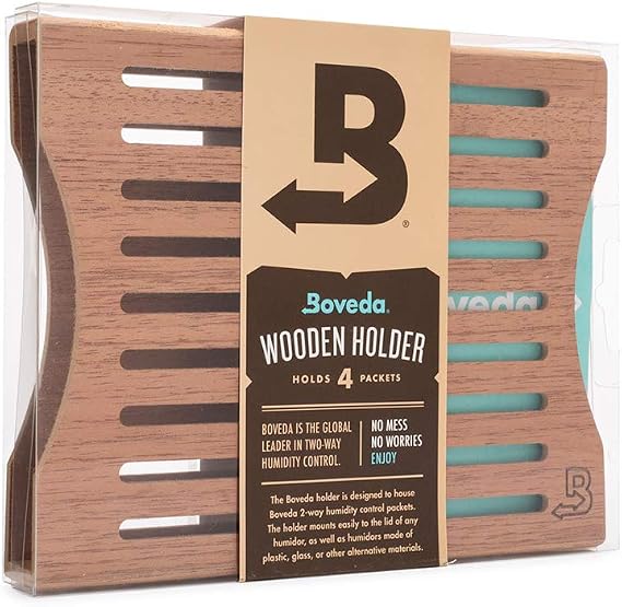 Boveda Cedar Pack Holder, Holds 4 Size 60 Packs Humidifier Box
