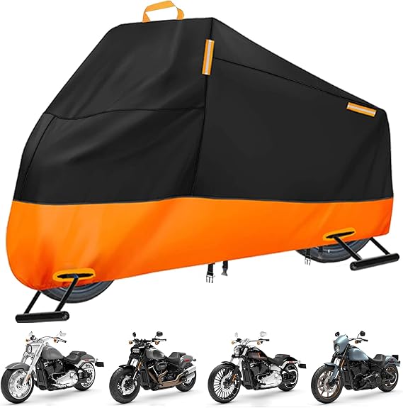 Motorcycle Cover Waterproof Outdoor for Sportster 1200 883 Fat Boy
