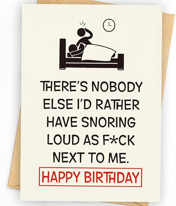 WowBefun Funny Birthday Card & Gifts for Husband Boyfriend Him Wife Girlfriend Her, Happy Bday Card
