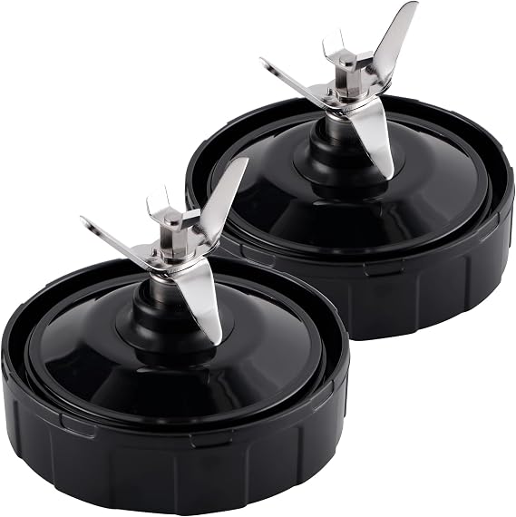 Equust 2-pack 7-Fins Extractor Blade Assembly Blender Blade Replacement Parts Compatible with Nurti Ninja Blenders Auto iQ BL480 BL482 BL642 BL682 NN102