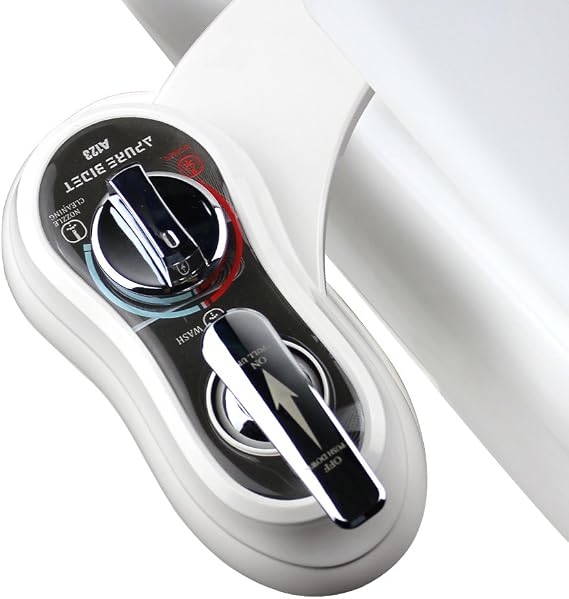 APURE BIDET A123-Cold Water Bidet Attachment for Toilet Seat-Dual Nozzle