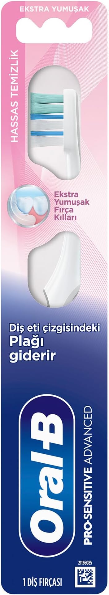 Oral-B Pro-Sensitive Advanced Hassas Temizlik Diş Fırçası, Ekstra Yumuşak