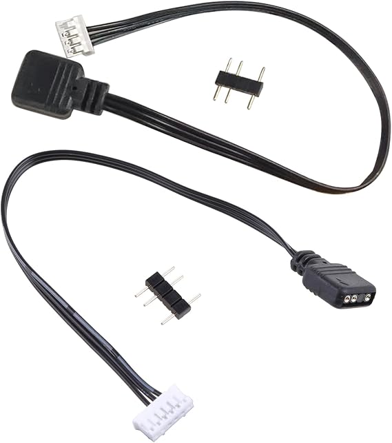 For Coolmoon Fan Controller 5V 3 Pin To 6pin 4Pin Transfer Adapter Cable 5V ARGB 3Pin To 4P 6P Converter Cable