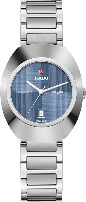 Rado - DiaStar Original Open Heart - Women's Automatic Swiss Watch - 30mm Blue Dial - Silver Stainless Steel Bracelet - R12170343