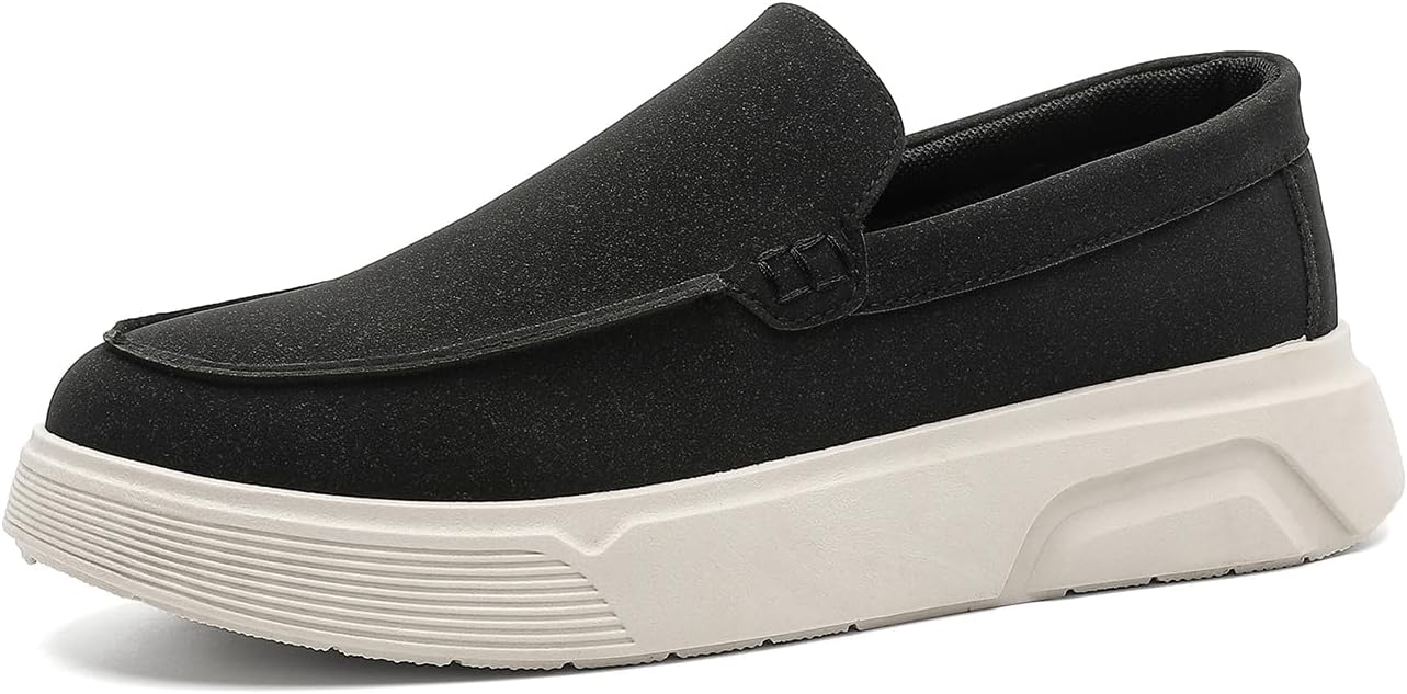 Men's Slip On Loafers Soft Leather Driving Moccasins Lightweight Non Slip Casual Walking Daily Office Boat Shoes Comfortable Versatile Choice for Fashion Crowd