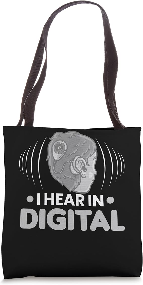 Cochlear Implant Heairing Aid Sound Device Tote Bag