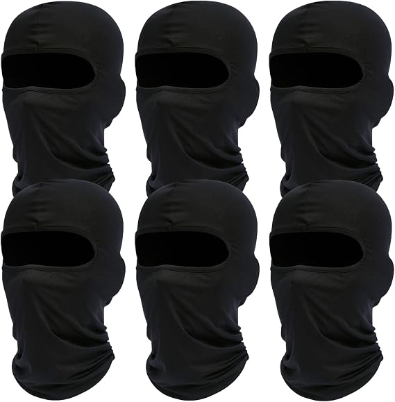 Balaclava Ski Face Mask: Cooling Neck Gaiter Full Face Cover Hood Shiesty Mask for Men Women 6 Pack