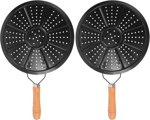 Yardwe 2-Pack Heat Resistant Insulation Pads 14.56X8.66In Wooden Handle Thermal Protection for Kitchen Countertops Hot Pots Pans Coffee Brewing