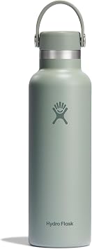 Hydro Flask Water Bottle - Insulated Stainless Steel - Non Spill, Leakproof in 24 Oz Stone